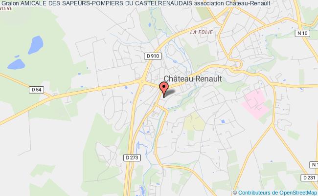 plan association Amicale Des Sapeurs-pompiers Du Castelrenaudais Château-Renault