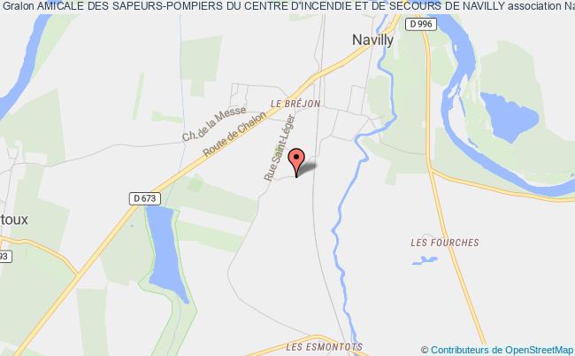 plan association Amicale Des Sapeurs-pompiers Du Centre D'incendie Et De Secours De Navilly Navilly