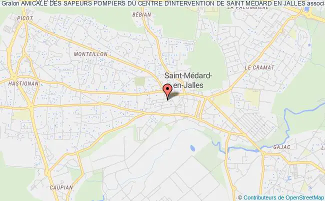 plan association Amicale Des Sapeurs Pompiers Du Centre D'intervention De Saint MÉdard En Jalles Saint-Médard-en-Jalles