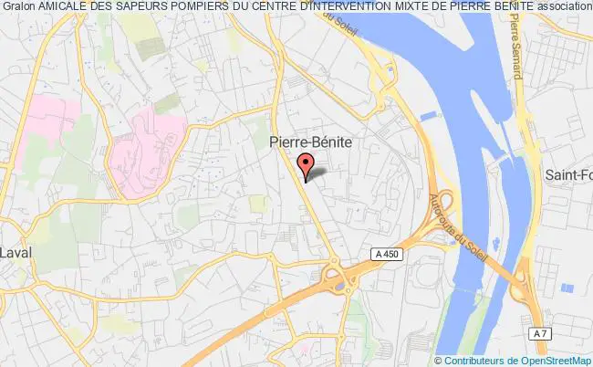 plan association Amicale Des Sapeurs Pompiers Du Centre D'intervention Mixte De Pierre Benite Pierre-Bénite
