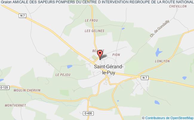 plan association Amicale Des Sapeurs Pompiers Du Centre D Intervention Regroupe De La Route Nationale 7 Saint-Gérand-le-Puy