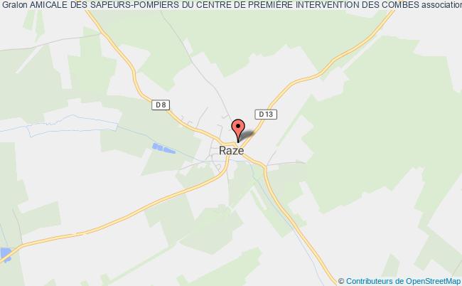 plan association Amicale Des Sapeurs-pompiers Du Centre De PremiÈre Intervention Des Combes Raze