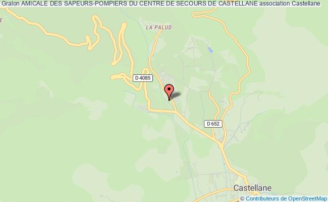 plan association Amicale Des Sapeurs-pompiers Du Centre De Secours De Castellane Castellane