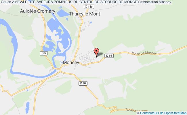 plan association Amicale Des Sapeurs Pompiers Du Centre De Secours De Moncey Moncey