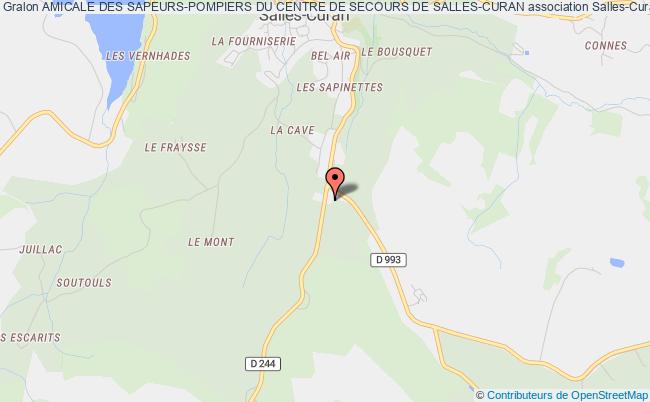 plan association Amicale Des Sapeurs-pompiers Du Centre De Secours De Salles-curan Salles-Curan