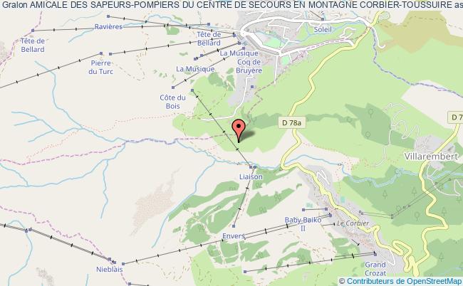 plan association Amicale Des Sapeurs-pompiers Du Centre De Secours En Montagne Corbier-toussuire Villarembert