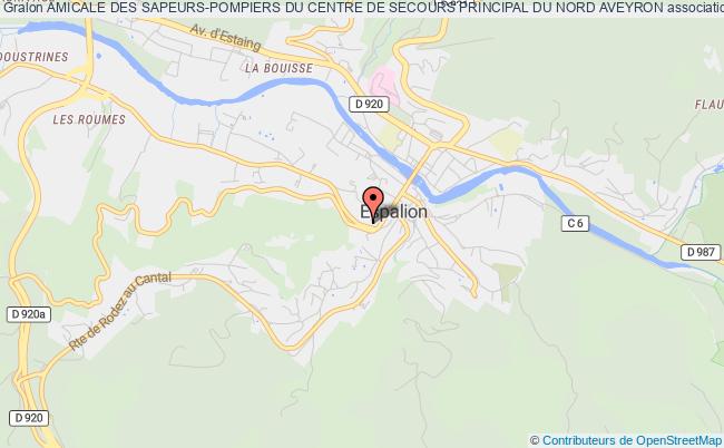 plan association Amicale Des Sapeurs-pompiers Du Centre De Secours Principal Du Nord Aveyron Espalion