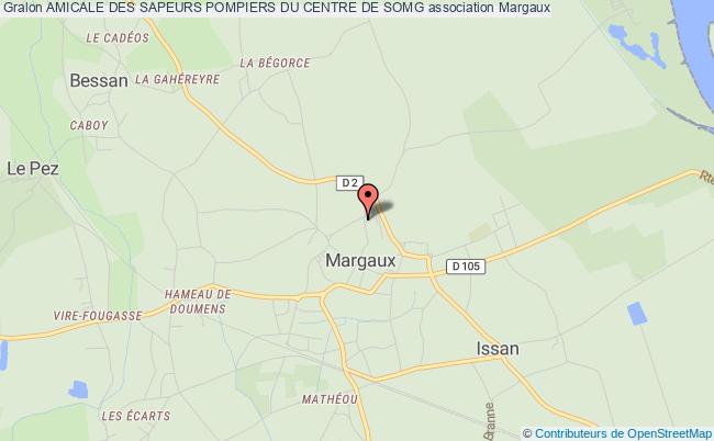 plan association Amicale Des Sapeurs Pompiers Du Centre De Somg Margaux-Cantenac