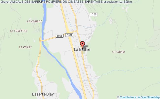 plan association Amicale Des Sapeurs Pompiers Du Cis Basse-tarentaise La    Bâthie