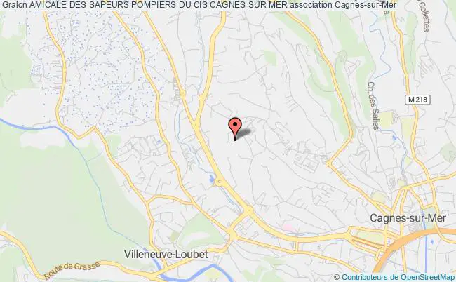 plan association Amicale Des Sapeurs Pompiers Du Cis Cagnes Sur Mer Cagnes-sur-Mer