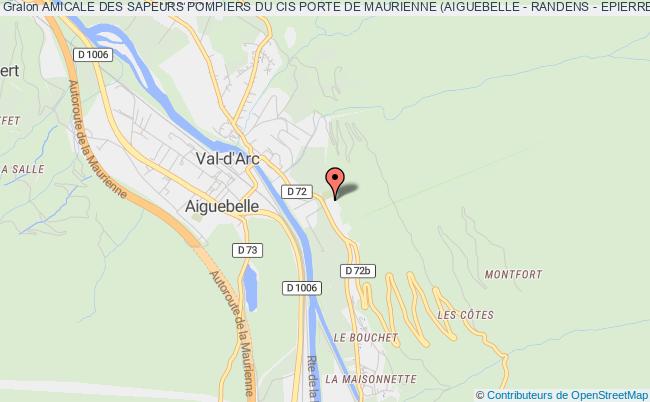 plan association Amicale Des Sapeurs Pompiers Du Cis Porte De Maurienne (aiguebelle - Randens - Epierre - La Chapelle - Aiton - Bourgneuf) Randens