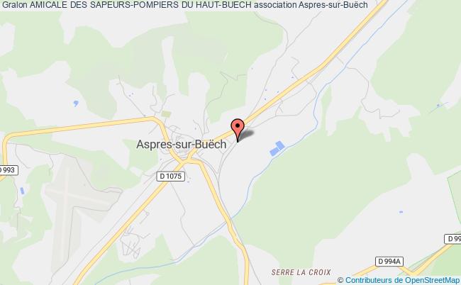plan association Amicale Des Sapeurs-pompiers Du Haut-buech Aspres-sur-Buëch