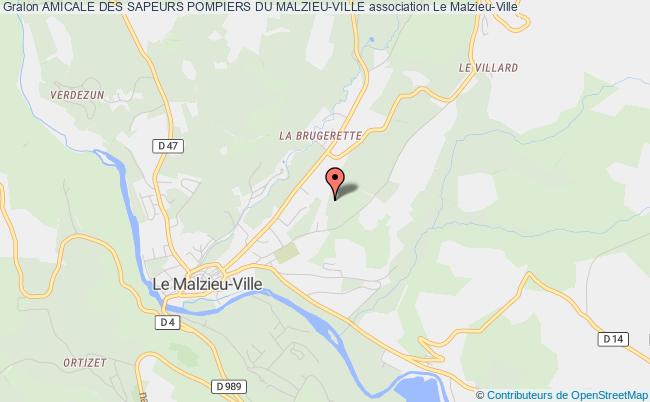 plan association Amicale Des Sapeurs Pompiers Du Malzieu-ville Le    Malzieu-Ville