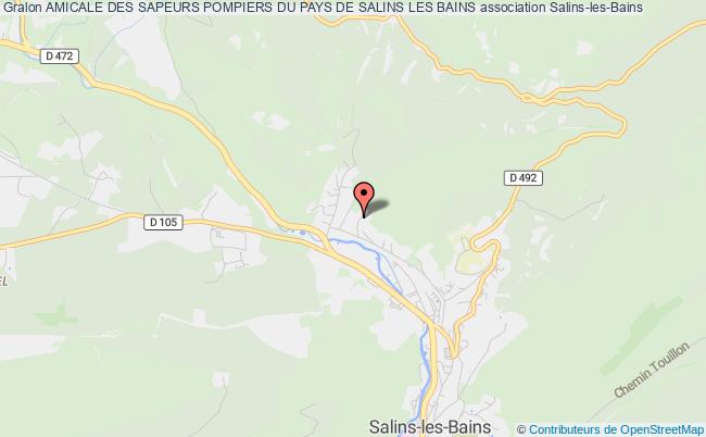 plan association Amicale Des Sapeurs Pompiers Du Pays De Salins Les Bains Salins-les-Bains