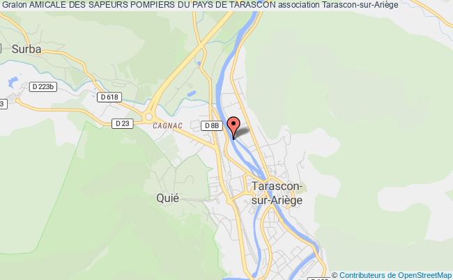 plan association Amicale Des Sapeurs Pompiers Du Pays De Tarascon Tarascon-sur-Ariège