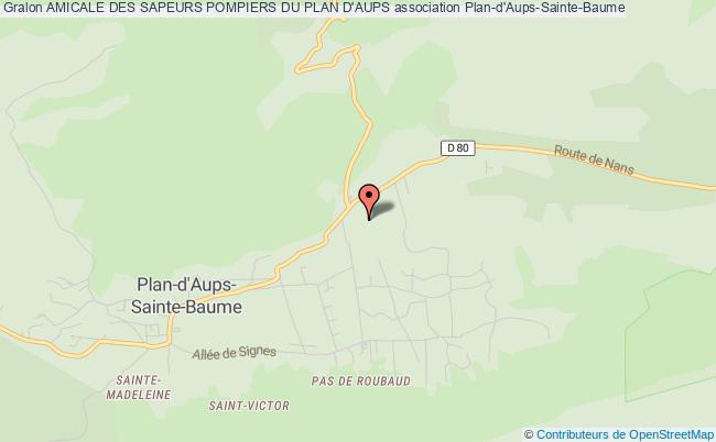 plan association Amicale Des Sapeurs Pompiers Du Plan D'aups Plan-d'Aups-Sainte-Baume