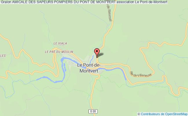 plan association Amicale Des Sapeurs Pompiers Du Pont De Montvert Pont de Montvert - Sud Mont Lozère