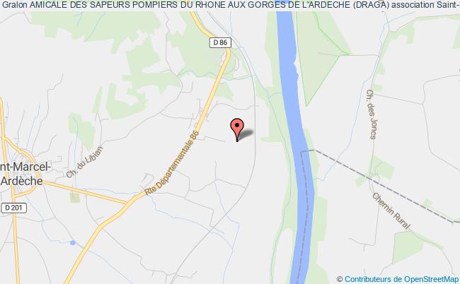 plan association Amicale Des Sapeurs Pompiers Du Rhone Aux Gorges De L'ardeche (draga) Saint-Marcel-d'Ardèche