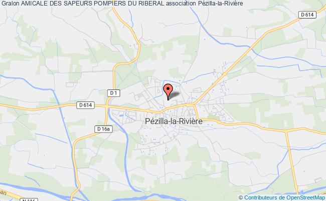 plan association Amicale Des Sapeurs Pompiers Du Riberal Pézilla-la-Rivière