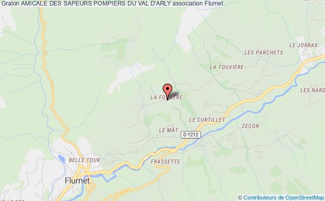 plan association Amicale Des Sapeurs Pompiers Du Val D'arly SAINT NICOLAS LA CHAPELLE