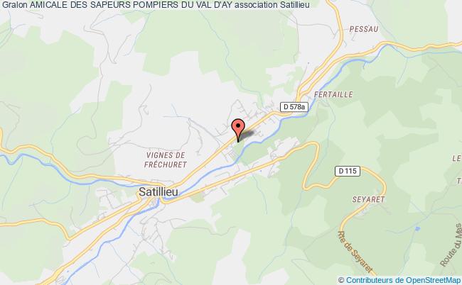 plan association Amicale Des Sapeurs Pompiers Du Val D'ay Satillieu