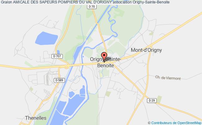 plan association Amicale Des Sapeurs Pompiers Du Val D'origny Origny-Sainte-Benoite