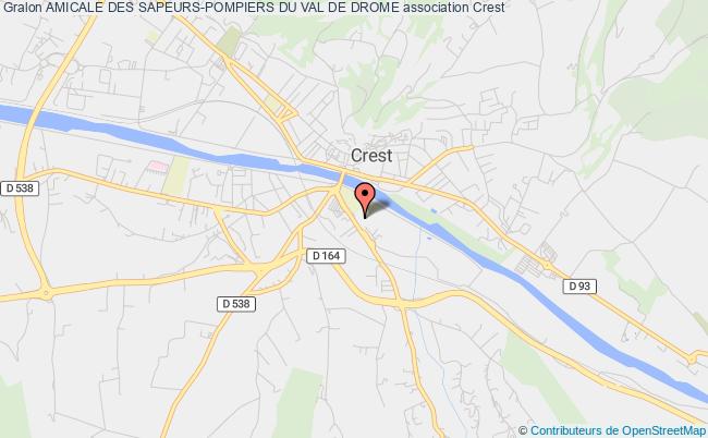 plan association Amicale Des Sapeurs-pompiers Du Val De Drome Crest