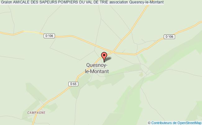 plan association Amicale Des Sapeurs Pompiers Du Val De Trie Quesnoy-le-Montant