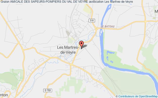 plan association Amicale Des Sapeurs-pompiers Du Val De Veyre Martres-de-Veyre