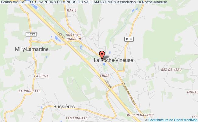 plan association Amicale Des Sapeurs Pompiers Du Val Lamartinien La    Roche-Vineuse