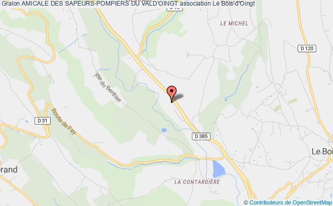 plan association Amicale Des Sapeurs-pompiers Du Vald'oingt Val d'Oingt
