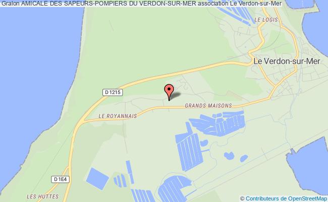 plan association Amicale Des Sapeurs-pompiers Du Verdon-sur-mer Le Verdon-sur-Mer