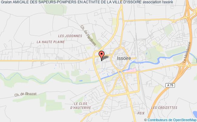 plan association Amicale Des Sapeurs-pompiers En Activite De La Ville D'issoire Issoire