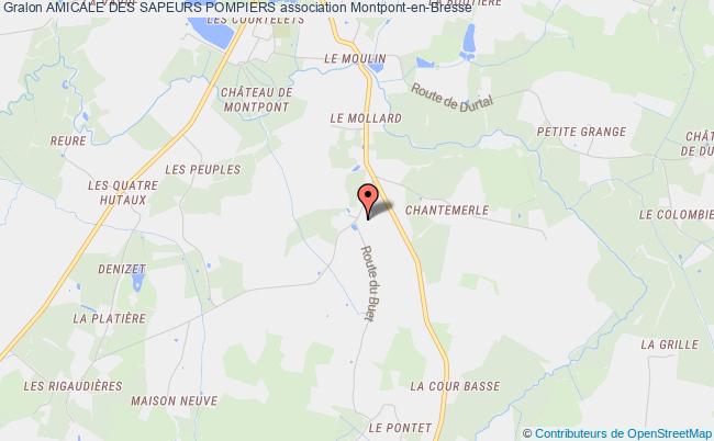 plan association Amicale Des Sapeurs Pompiers Montpont-en-Bresse