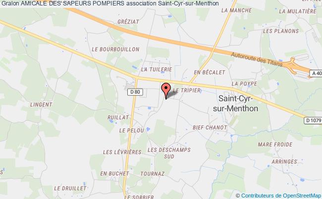 plan association Amicale Des Sapeurs Pompiers Saint-Cyr-sur-Menthon
