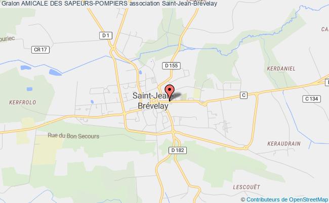 plan association Amicale Des Sapeurs-pompiers Saint-Jean-Brévelay