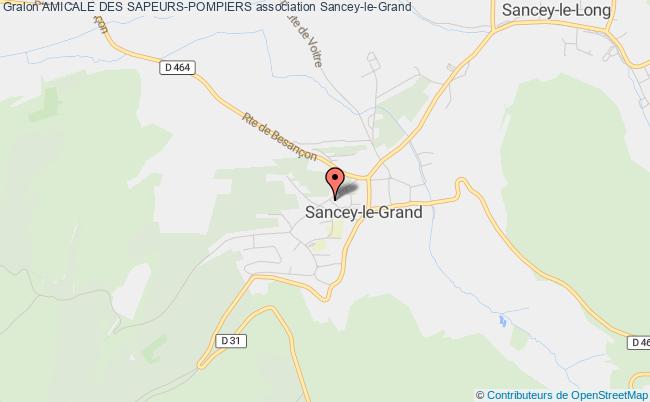 plan association Amicale Des Sapeurs-pompiers Sancey-le-Grand