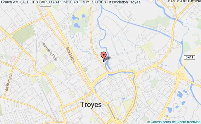 plan association Amicale Des Sapeurs-pompiers Troyes Ouest Troyes