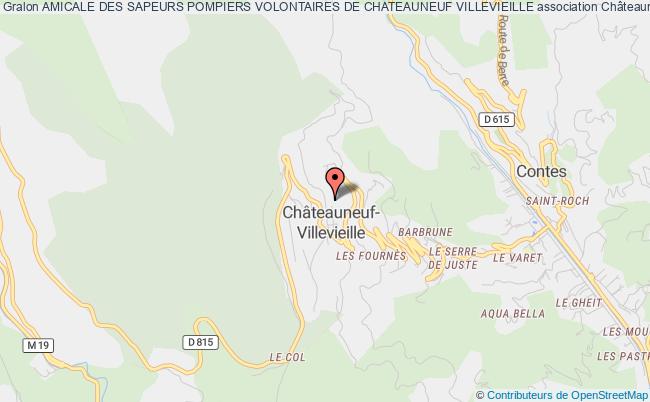 plan association Amicale Des Sapeurs Pompiers Volontaires De Chateauneuf Villevieille Châteauneuf-Villevieille