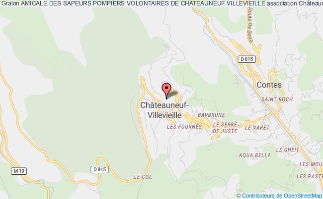 plan association Amicale Des Sapeurs Pompiers Volontaires De Chateauneuf Villevieille 