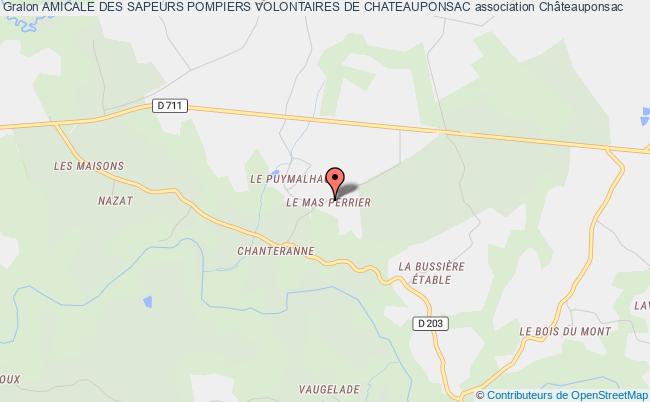 plan association Amicale Des Sapeurs Pompiers Volontaires De Chateauponsac Châteauponsac