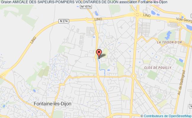 plan association Amicale Des Sapeurs-pompiers Volontaires De Dijon Fontaine-lès-Dijon