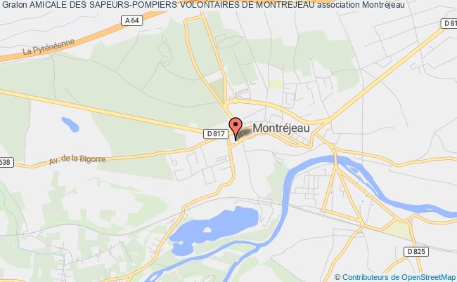 plan association Amicale Des Sapeurs-pompiers Volontaires De Montrejeau Montréjeau