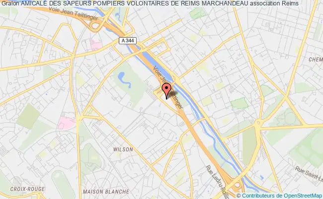 plan association Amicale Des Sapeurs Pompiers Volontaires De Reims Marchandeau Reims