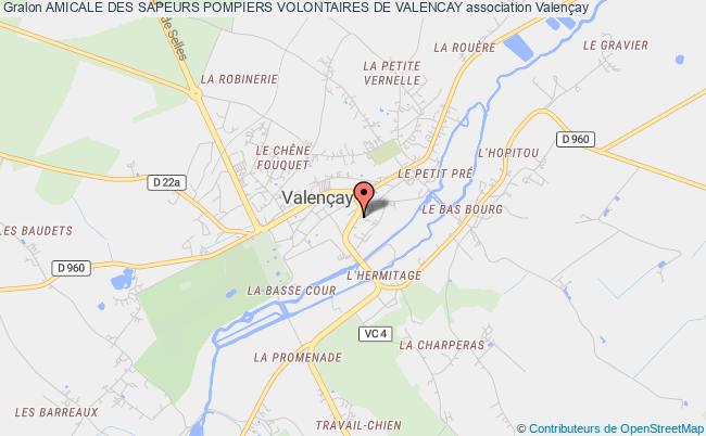 plan association Amicale Des Sapeurs Pompiers Volontaires De Valencay Valençay