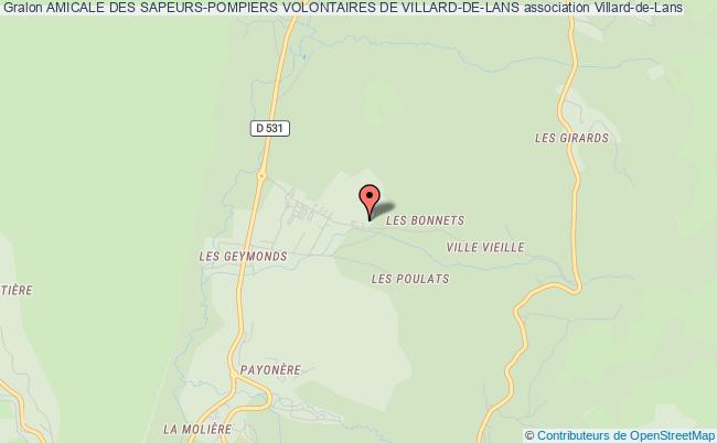plan association Amicale Des Sapeurs-pompiers Volontaires De Villard-de-lans Villard-de-Lans