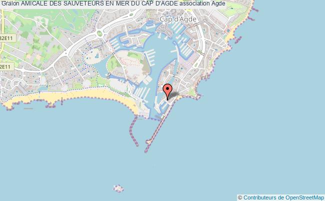 plan association Amicale Des Sauveteurs En Mer Du Cap D'agde Le Cap d' Agde
