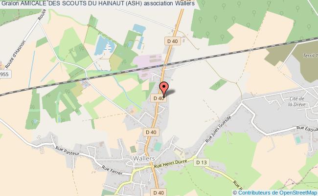 plan association Amicale Des Scouts Du Hainaut (ash) Wallers
