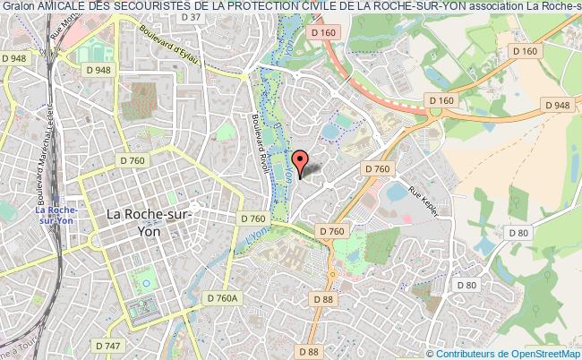 plan association Amicale Des Secouristes De La Protection Civile De La Roche-sur-yon La    Roche-sur-Yon