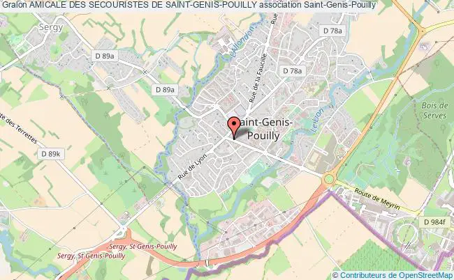plan association Amicale Des Secouristes De Saint-genis-pouilly Saint-Genis-Pouilly